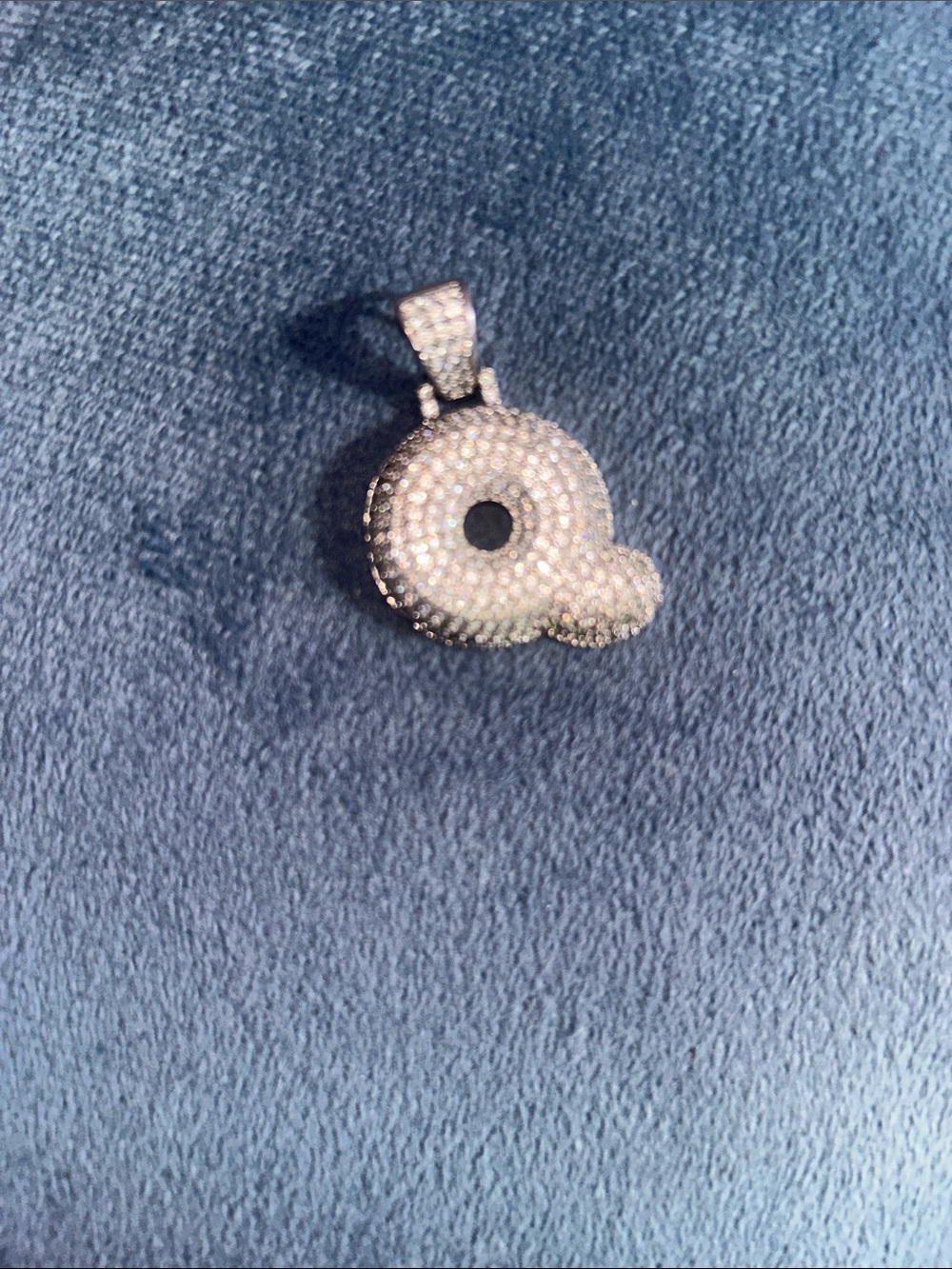 Silver- Pavé 'Q' Initial Pendant Necklace - Elegant Mens Jewelry
